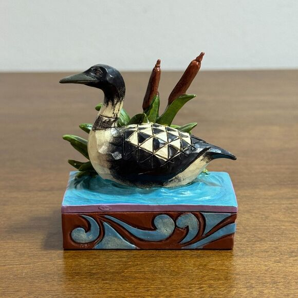 Jim Shore Heartwood Creek Mini Loon Figurine Enesco 2014 4047068 - Picture 2 of 10